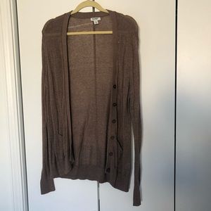 Cardigan-brown/dark tan